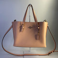 Coach Mollie Tote 25 Peach Pink Pebbled Leather Shoulder Bag C4084 Excellent0