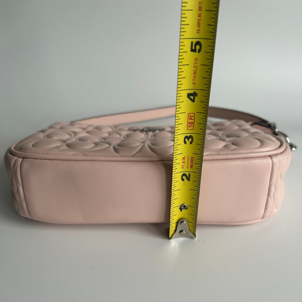 Coach Nolita 19 Shell Pink Debossed Leather Shoulder Bag Excellent7