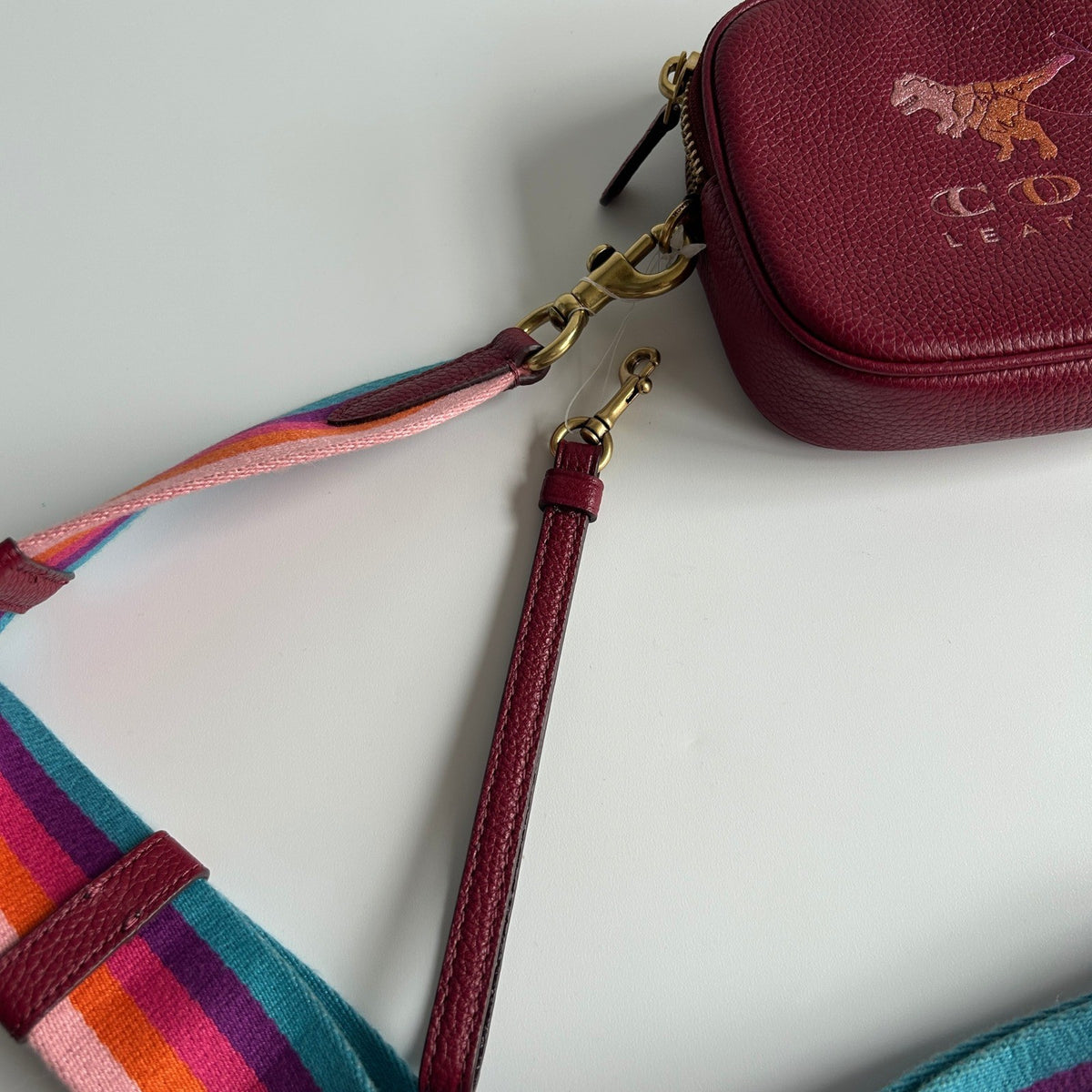 Coach Rexy and Carriage Sadie Pebbled Leather Crossbody Bag 79951 Excellent2
