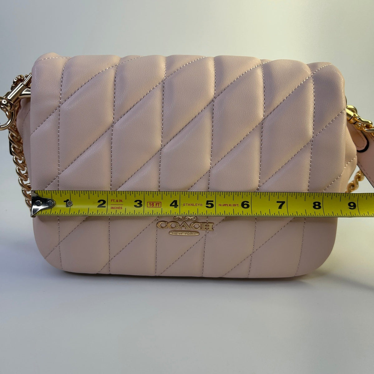 Coach Quinn Pink Quilted Leather Shoulder Bag CY663 Excellent5