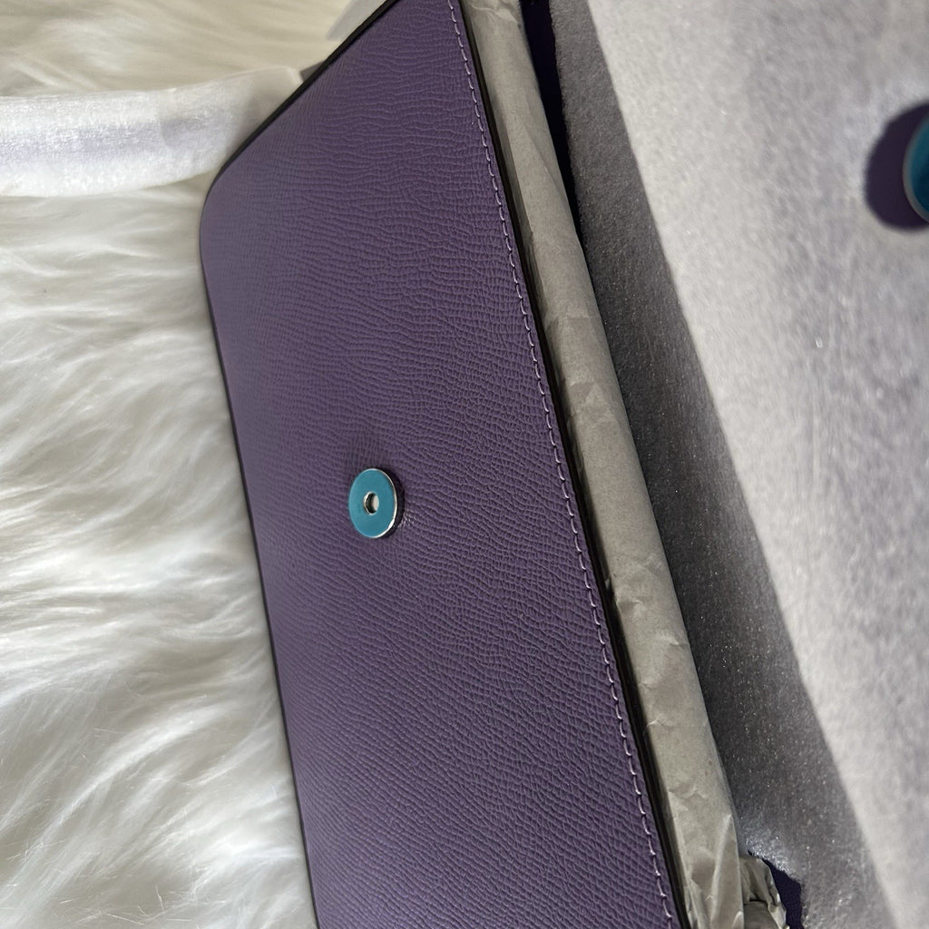 Coach Wyn Washed Plum Crossgrain Leather Crossbody Bag NEW6