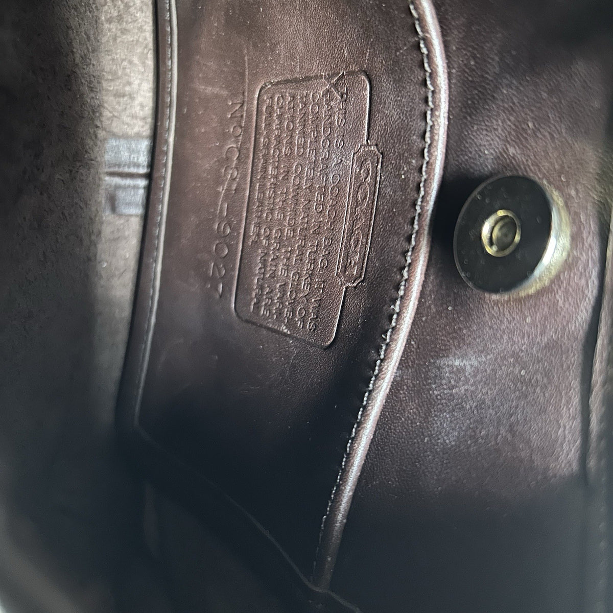 Coach Ergo 9027 Mahogany Brown Glove Tanned Leather Hobo Bag Good4