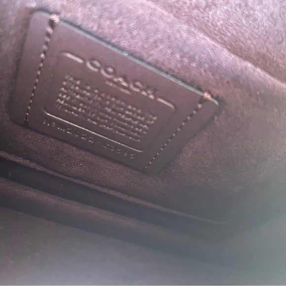 Coach Klare Olive Green Pebbled Leather Crossbody Bag Good6