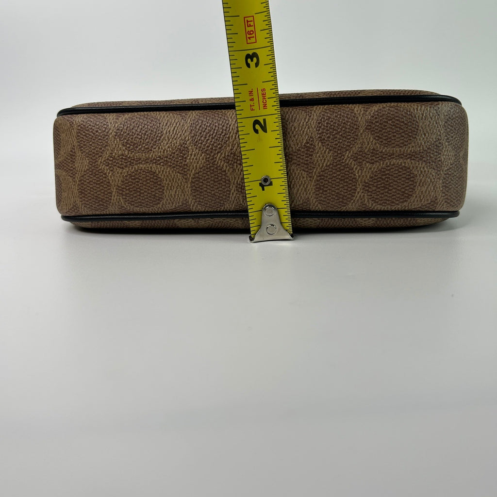 Coach Nolita 19 Tan Signature Coated Canvas Shoulder Bag Excellent5