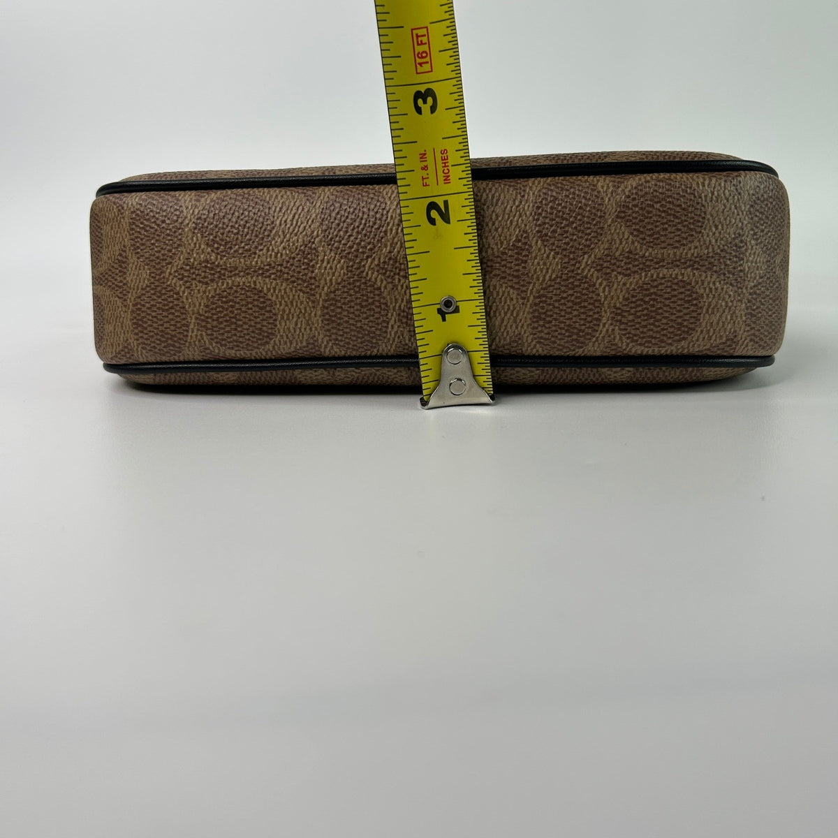 Coach Nolita 19 Tan Signature Coated Canvas Shoulder Bag Excellent5