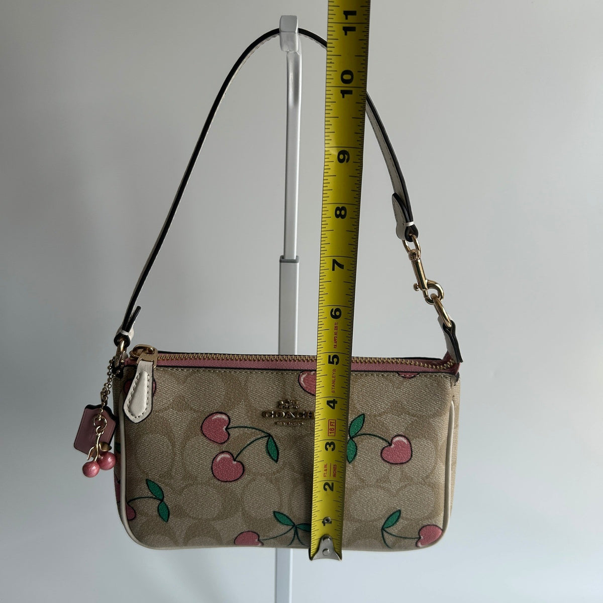 Coach Nolita 19 Cherry Khaki Multi Canvas Shoulder Bag C43966