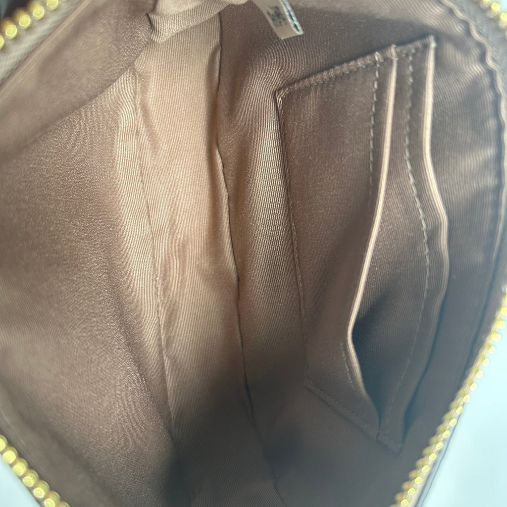 Coach Nolita 19 Khaki Chalk Signature Canvas Shoulder Bag Excellent5