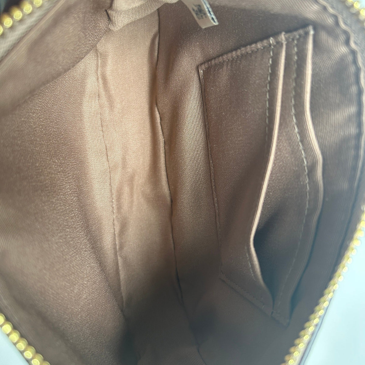 Coach Nolita 19 Khaki Chalk Signature Canvas Shoulder Bag Excellent5