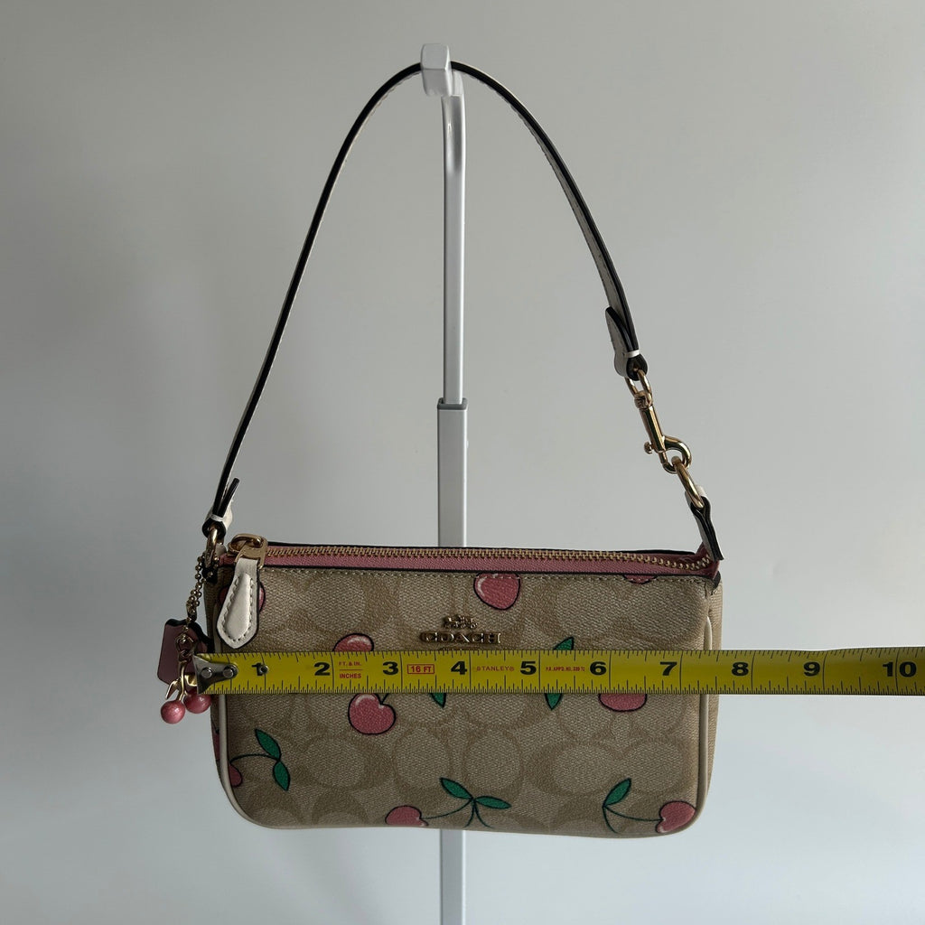 Coach Nolita 19 Cherry Khaki Multi Canvas Shoulder Bag C43965