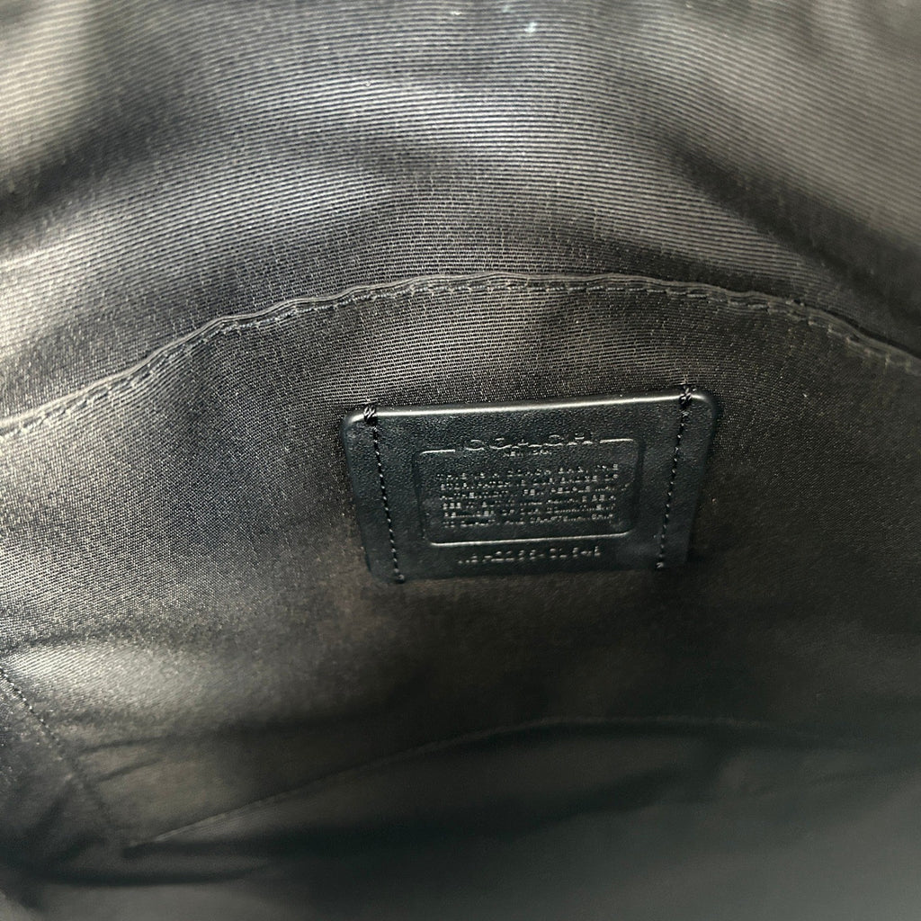 Coach Ellie File Bag Black Pebbled Leather Crossbody CU960 Excellent3