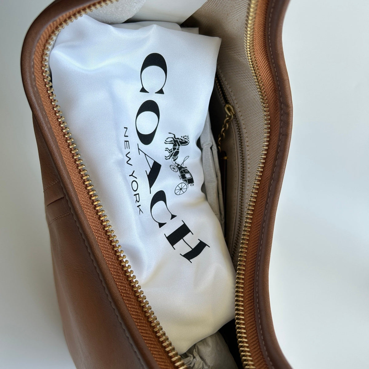 Coach Ergo 33 Natural Glovetanned Leather Shoulder Bag Excellent5