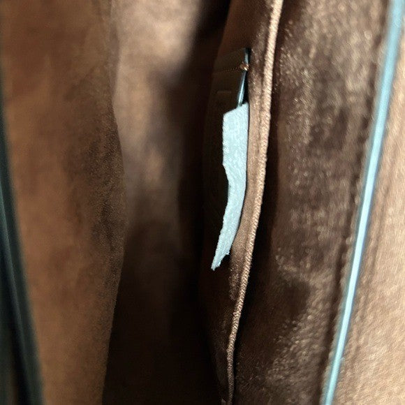 Coach Kleo Hobo Brown Rust Signature Canvas Suede Shoulder Bag Excellent5