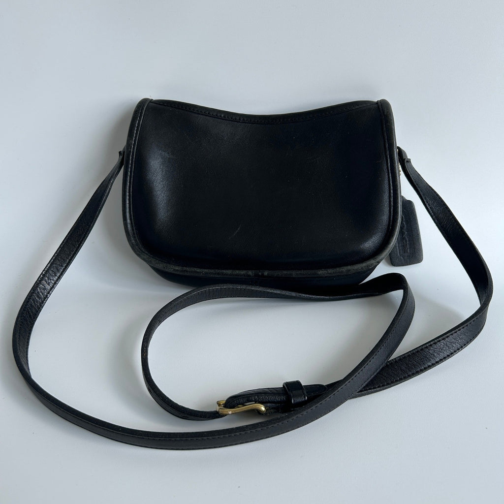 Coach Wendie 9031 Black Leather Crossbody Shoulder Bag Vintage1