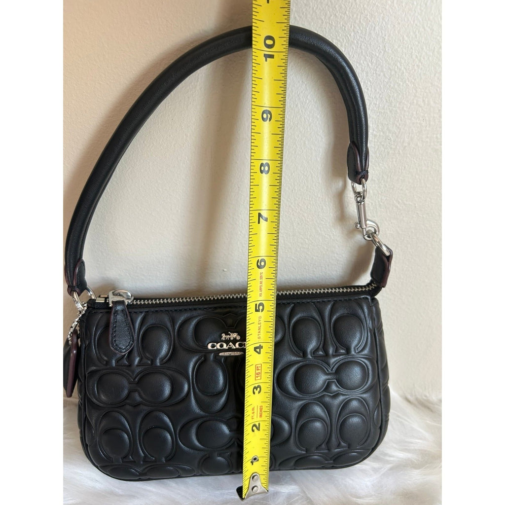Coach Nolita 19 Black Quilted Leather Signature Shoulder Bag Excellent6
