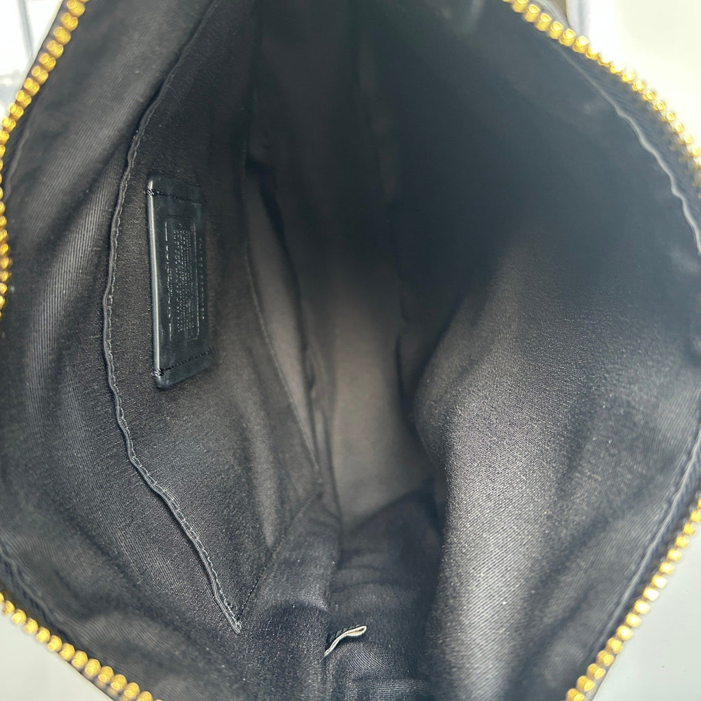 Coach Ellie File Bag Black Pebbled Leather Crossbody CU960 Excellent2
