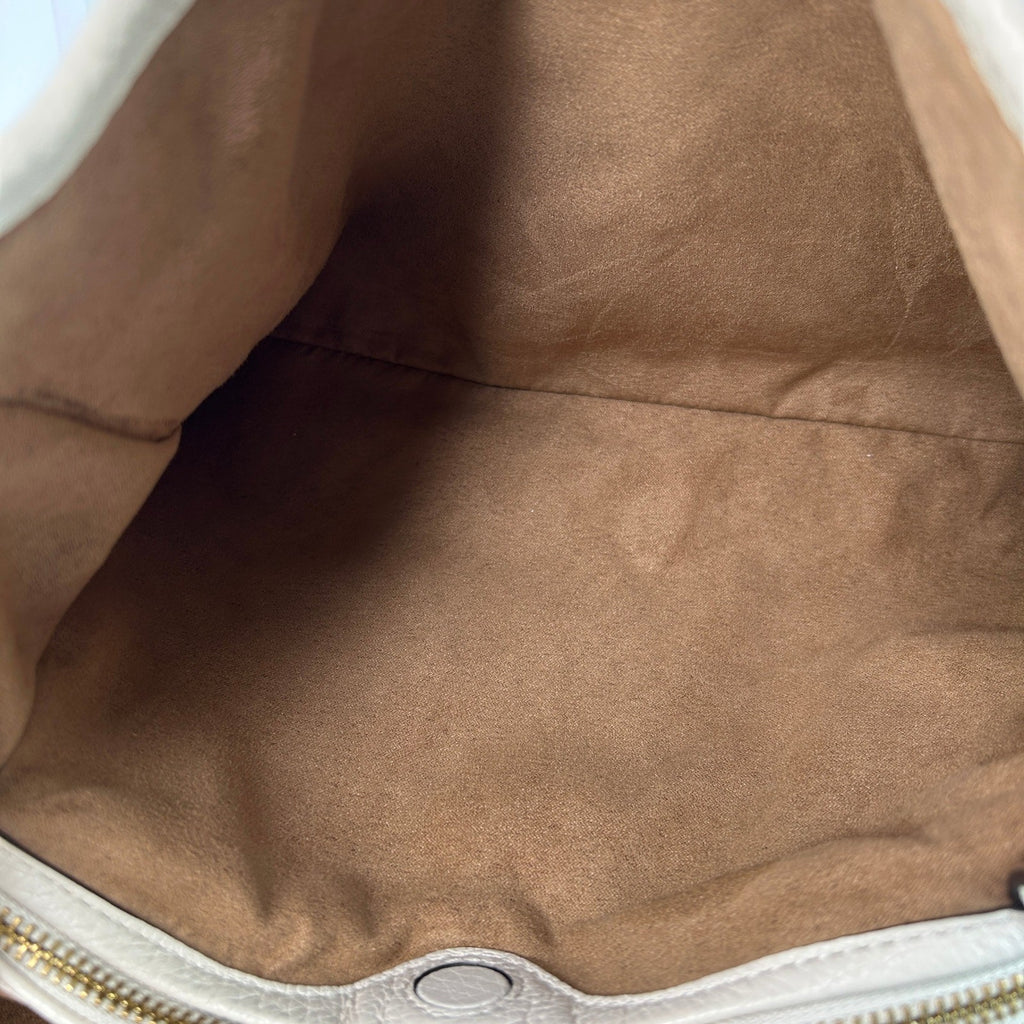 Coach Lori Chalk White Pebbled Leather Shoulder Bag C4824 GOOD2