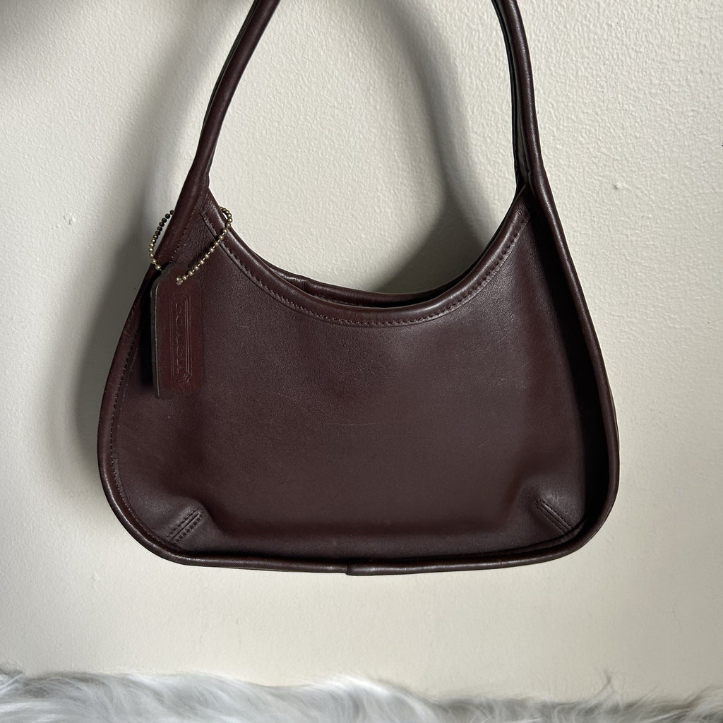 Coach Ergo 9027 Mahogany Brown Glove Tanned Leather Hobo Bag Good0