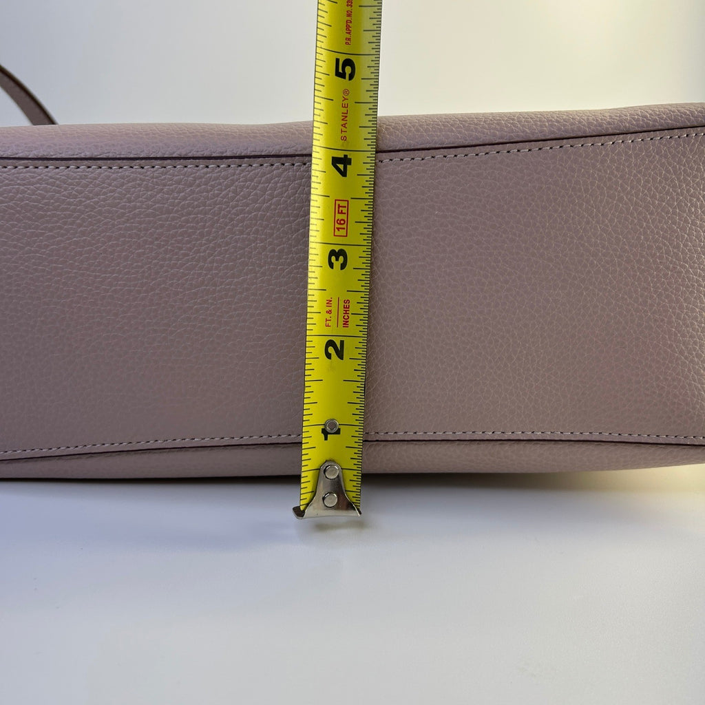Coach Mollie Tote 25 Faded Blush Pebbled Leather Crossbody Bag Excellent10