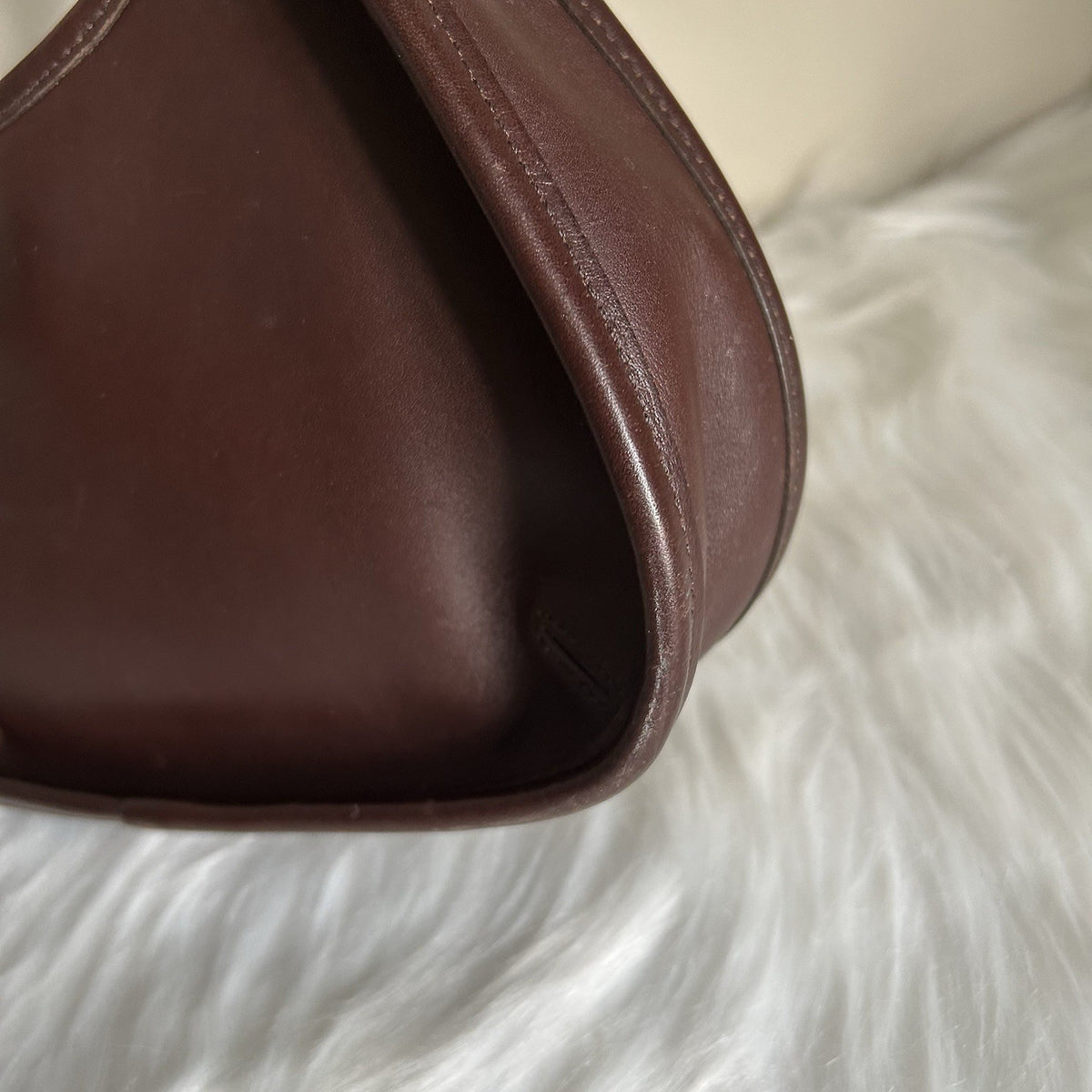 Coach Ergo 9027 Mahogany Brown Glove Tanned Leather Hobo Bag Good3