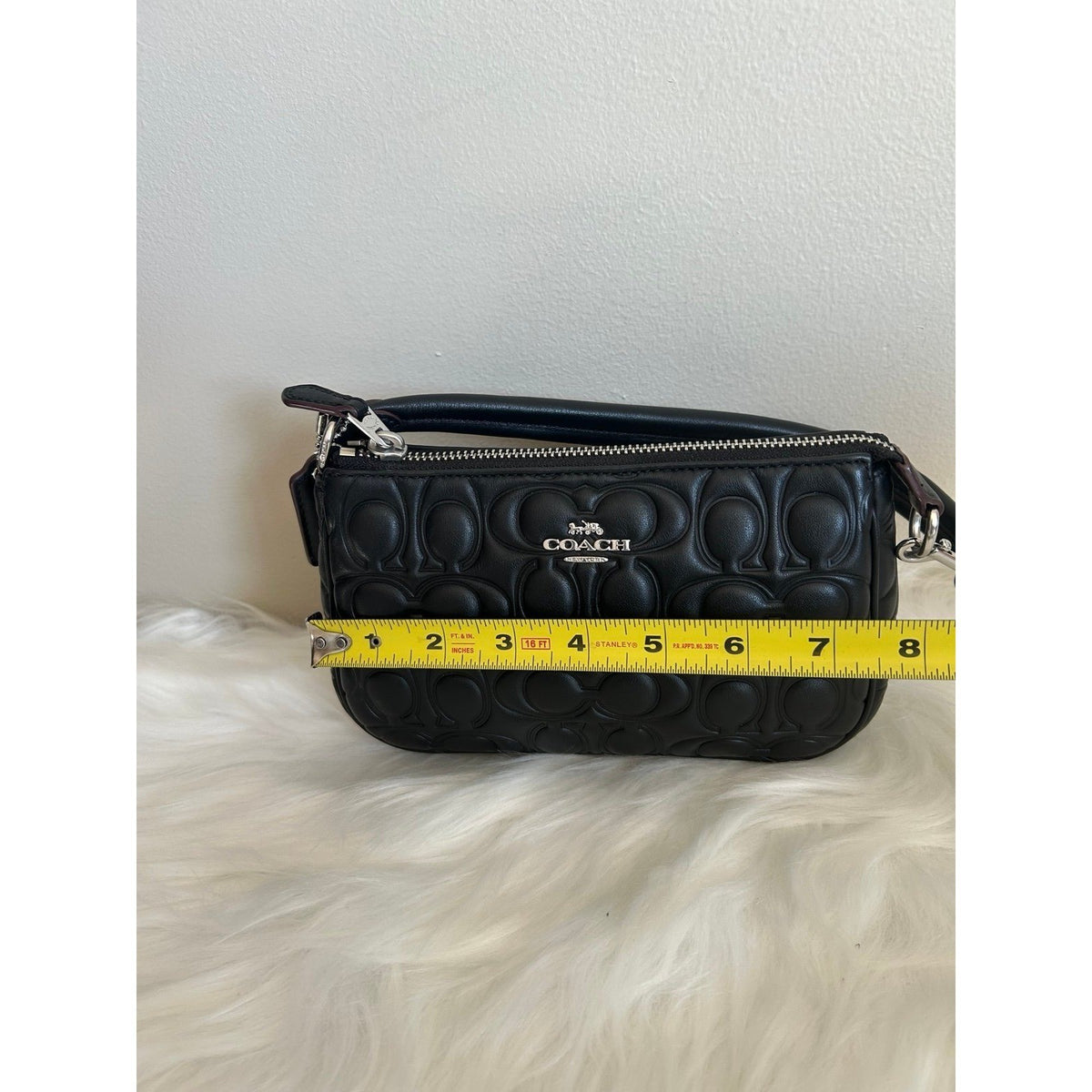 Coach Nolita 19 Black Quilted Leather Signature Shoulder Bag Excellent5