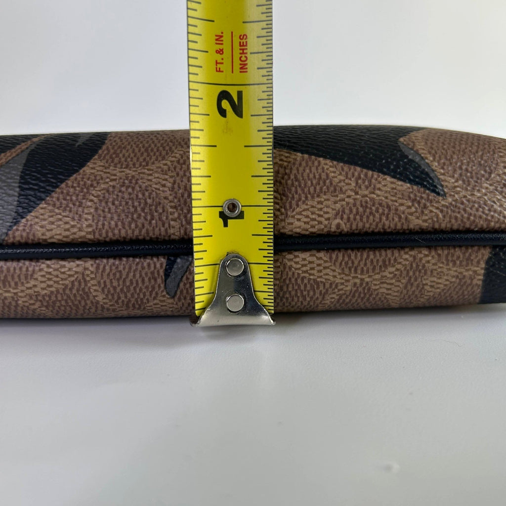 Coach Mini Rowan File Bag Brown Black Signature Canvas Bow Crossbody EXCELLENT6