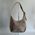 Coach Ergo C2588 Chalk White Signature Jacquard Leather Shoulder Bag Excellent0