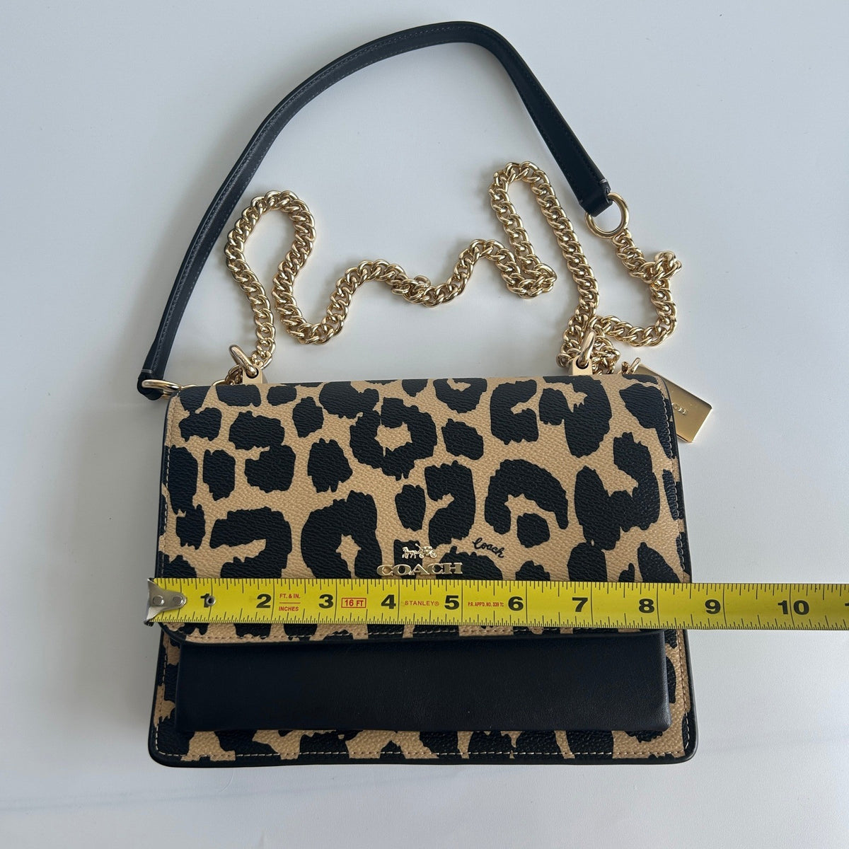 Coach Klare Crossbody Leopard Print Leather Bag CV944 Excellent5