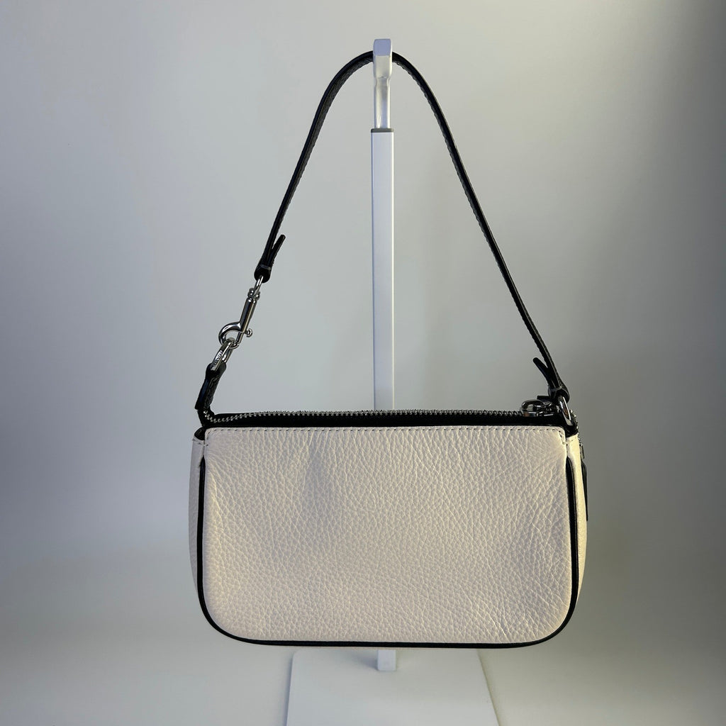 Coach Nolita 19 Chalk White Pebbled Leather Shoulder Bag Excellent1