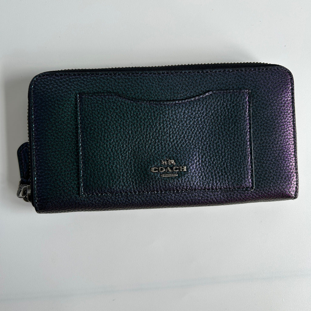 Coach Harley Hobo Iridescent Leather Bag Wallet Set F24352 Good5