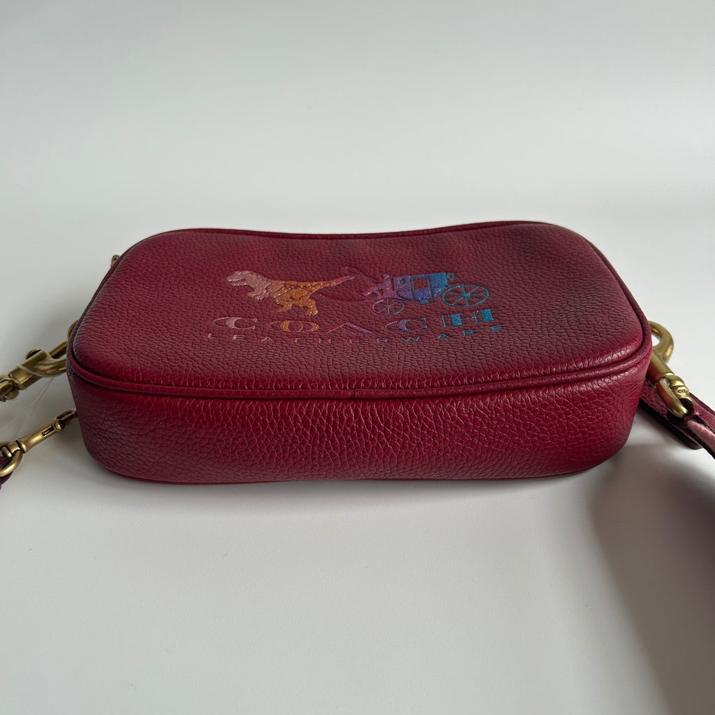 Coach Rexy and Carriage Sadie Pebbled Leather Crossbody Bag 79951 Excellent3