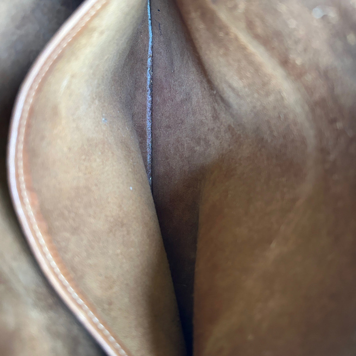 Coach Crescent Saddle 9235 British Tan Leather Shoulder Bag Good9
