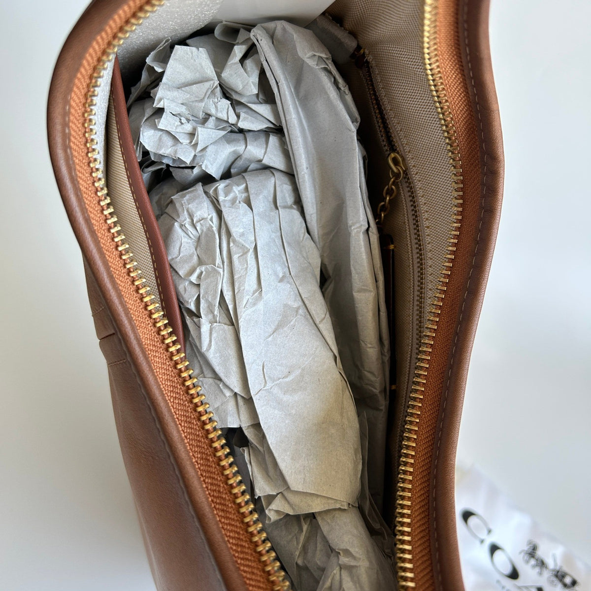 Coach Ergo 33 Natural Glovetanned Leather Shoulder Bag Excellent6