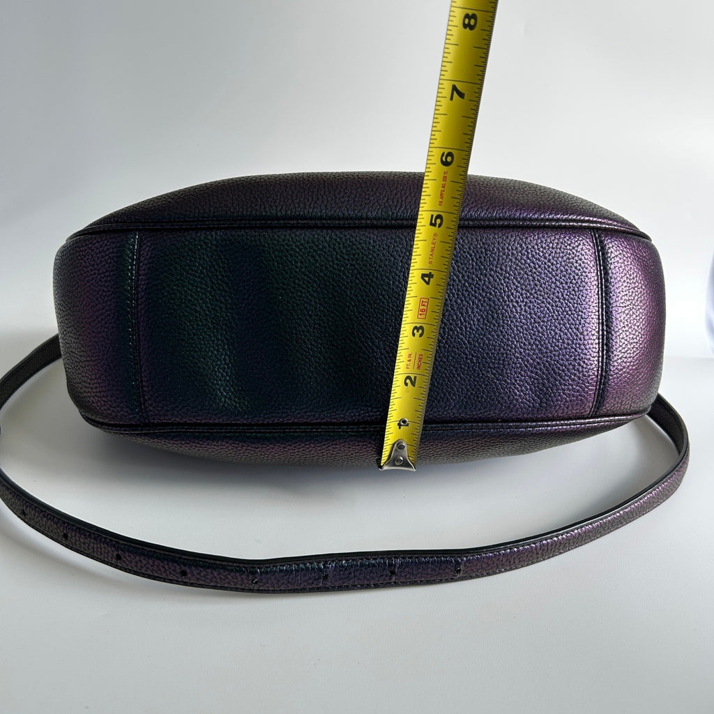 Coach Harley Hobo Iridescent Leather Bag Wallet Set F24352 Good10