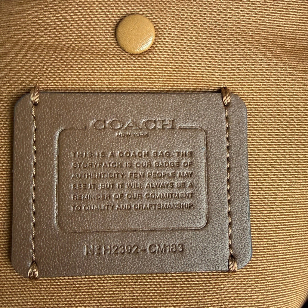 Coach Mini City Tote Khaki Chalk Signature Canvas Horse and Sleigh CM183 Bag