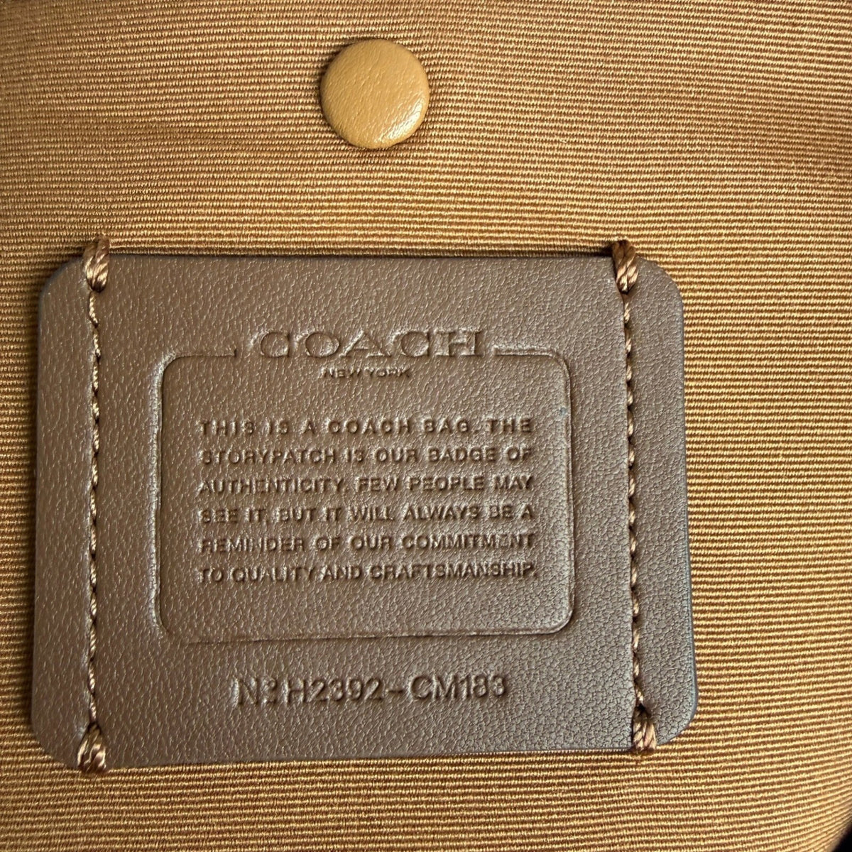 Coach Mini City Tote Khaki Chalk Signature Canvas Horse and Sleigh CM183 Bag