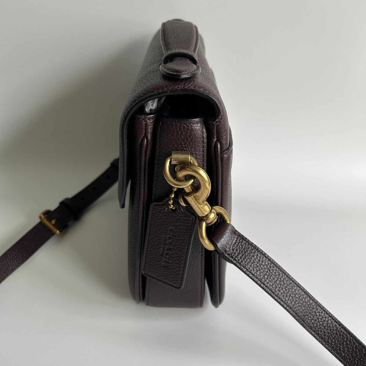 Coach Cassie Crossbody Bag Oxblood Polished Pebble Leather 68348