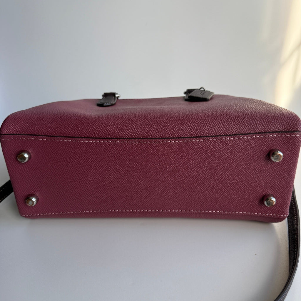 Coach Mini Darcie Carryall Light Raspberry Leather Bag CH173 Satchel Crossbody