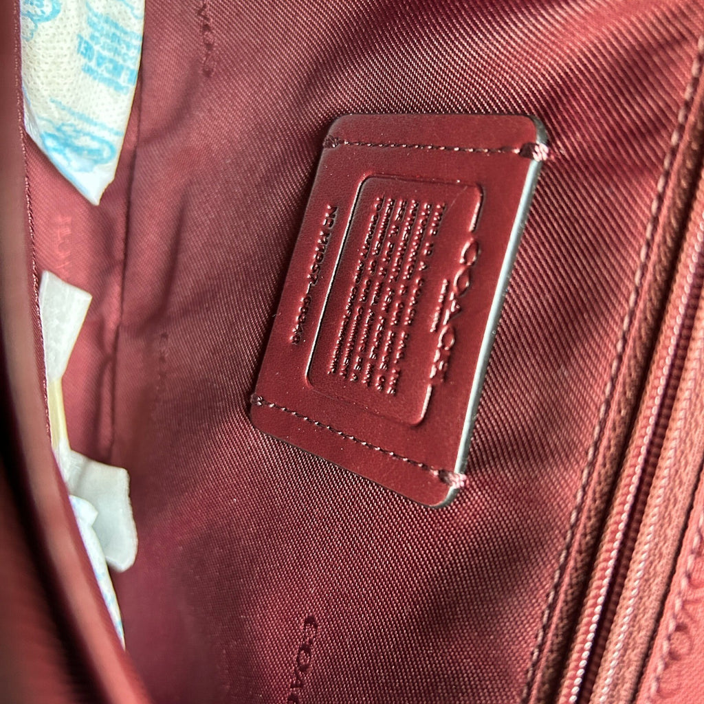 Coach Cassie Crossbody Bag Oxblood Polished Pebble Leather 68348