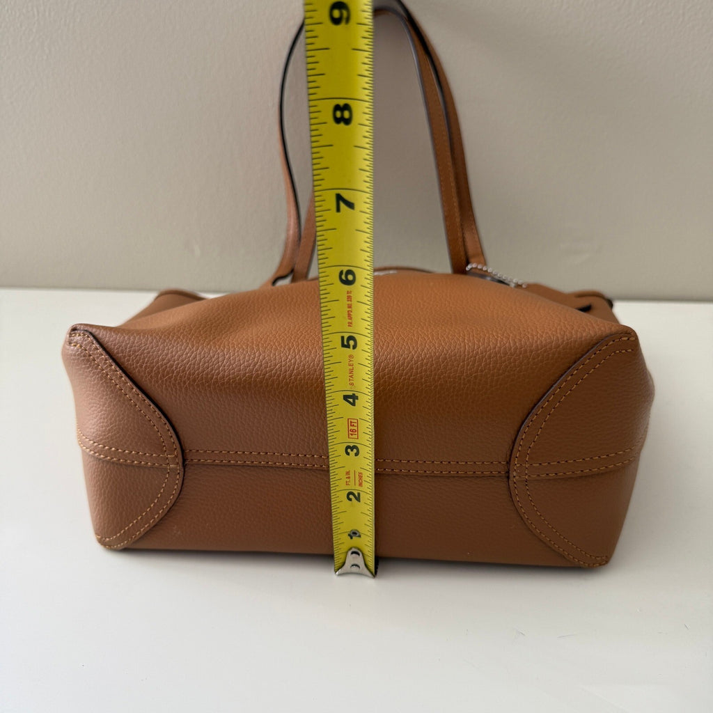 Coach Small City Tote Light Saddle Tan Leather Bag CT859