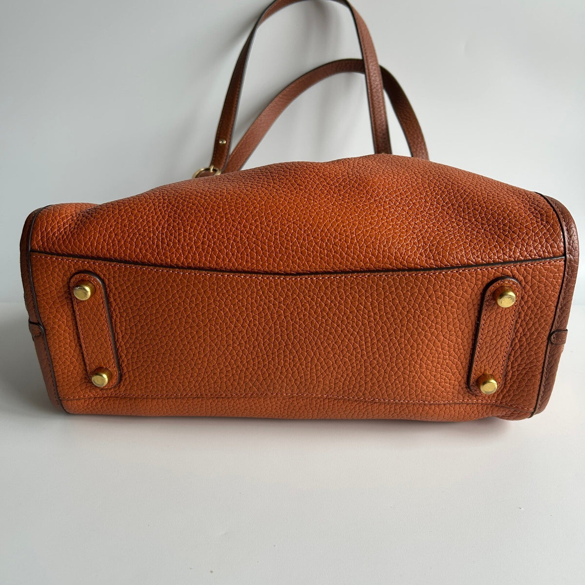Coach Lori Shoulder Bag Canyon Burnt Orange Mixed Leather Suede C5265
