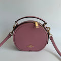 Coach Canteen Crossbody Pink Pebble Leather Round Bag 2256