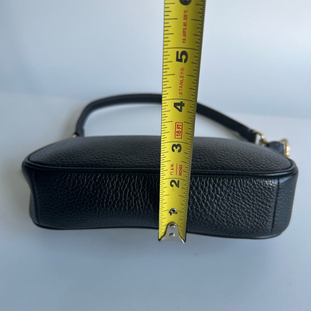 Coach Nolita 19 Black Pebble Leather Shoulder Bag CBQ88