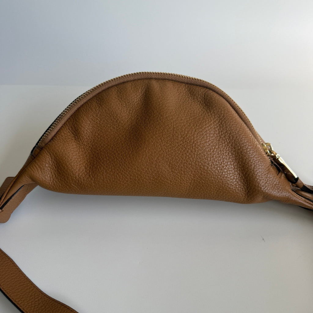 Coach Belt Bag Saddle Brown Refined Pebble Leather F48738 Fanny Pack