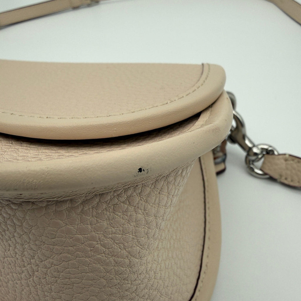 Coach Coachtopia Wavy Dinky Cloud White Pebbled Leather Crossbody Bag CK113