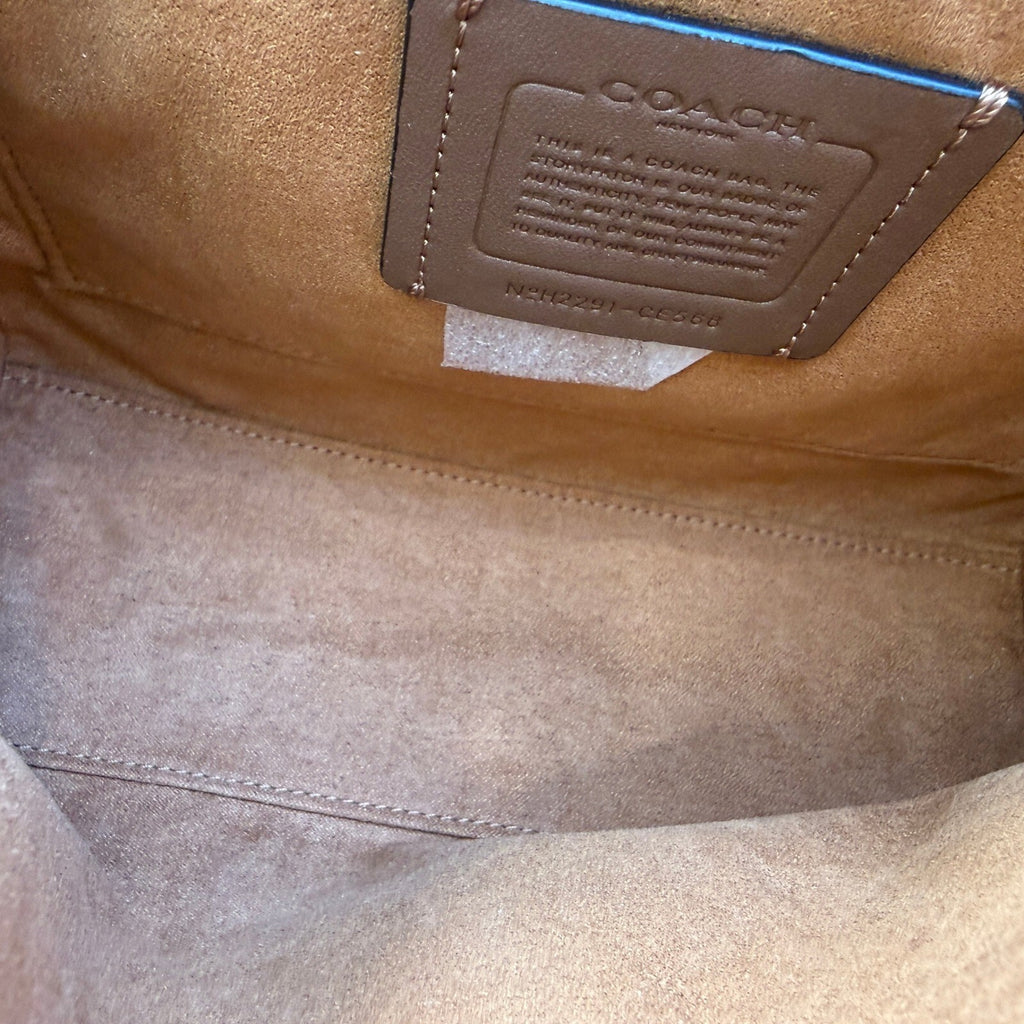 Coach Morgan Top Handle Satchel Dark Green Leather CE568