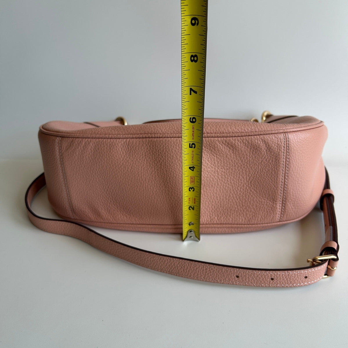 Coach Mara Hobo Shell Pink Pebbled Leather Shoulder Bag CI790