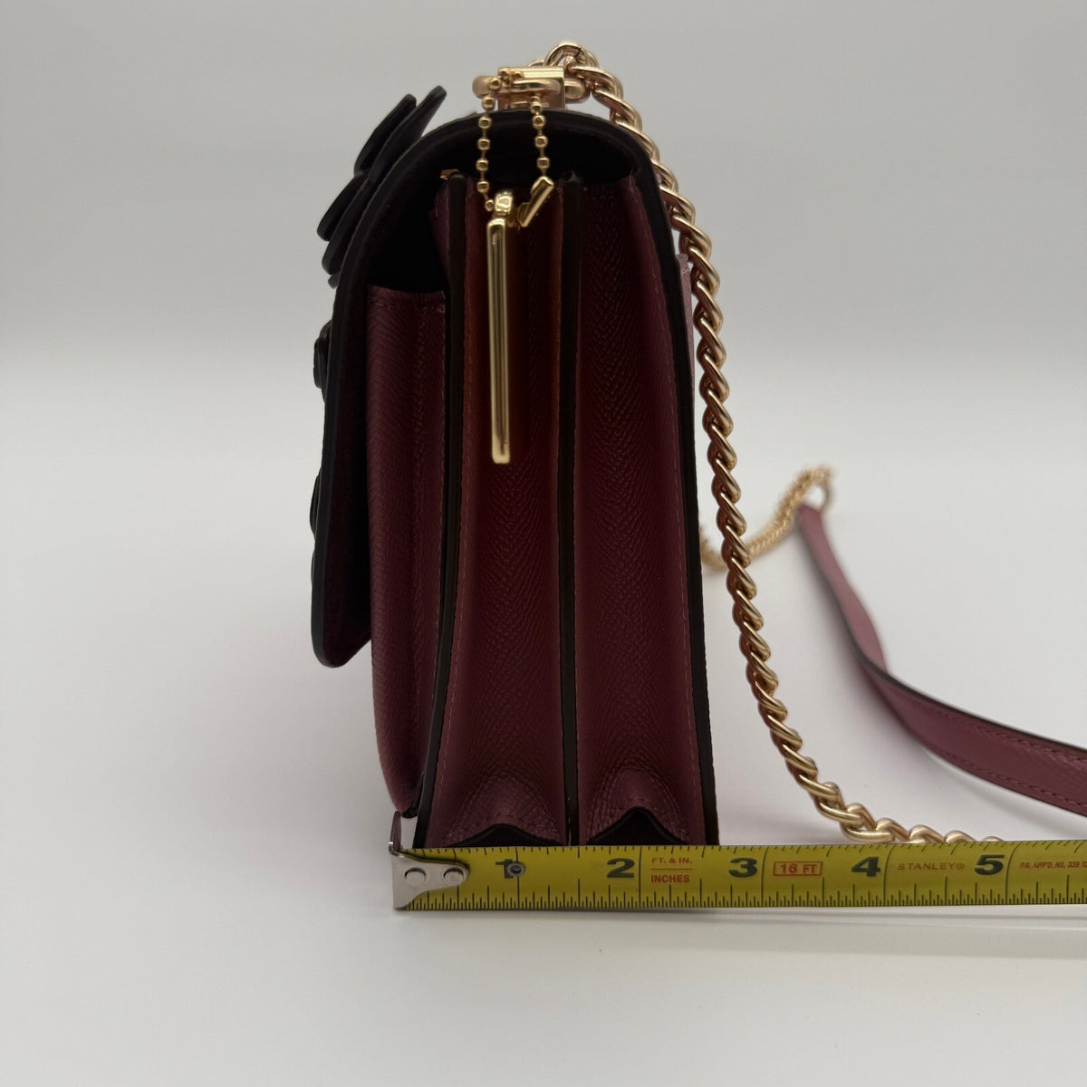 Coach Klare Crossbody Mauve Pink Butterfly Applique Leather 1425 Shoulder Bag