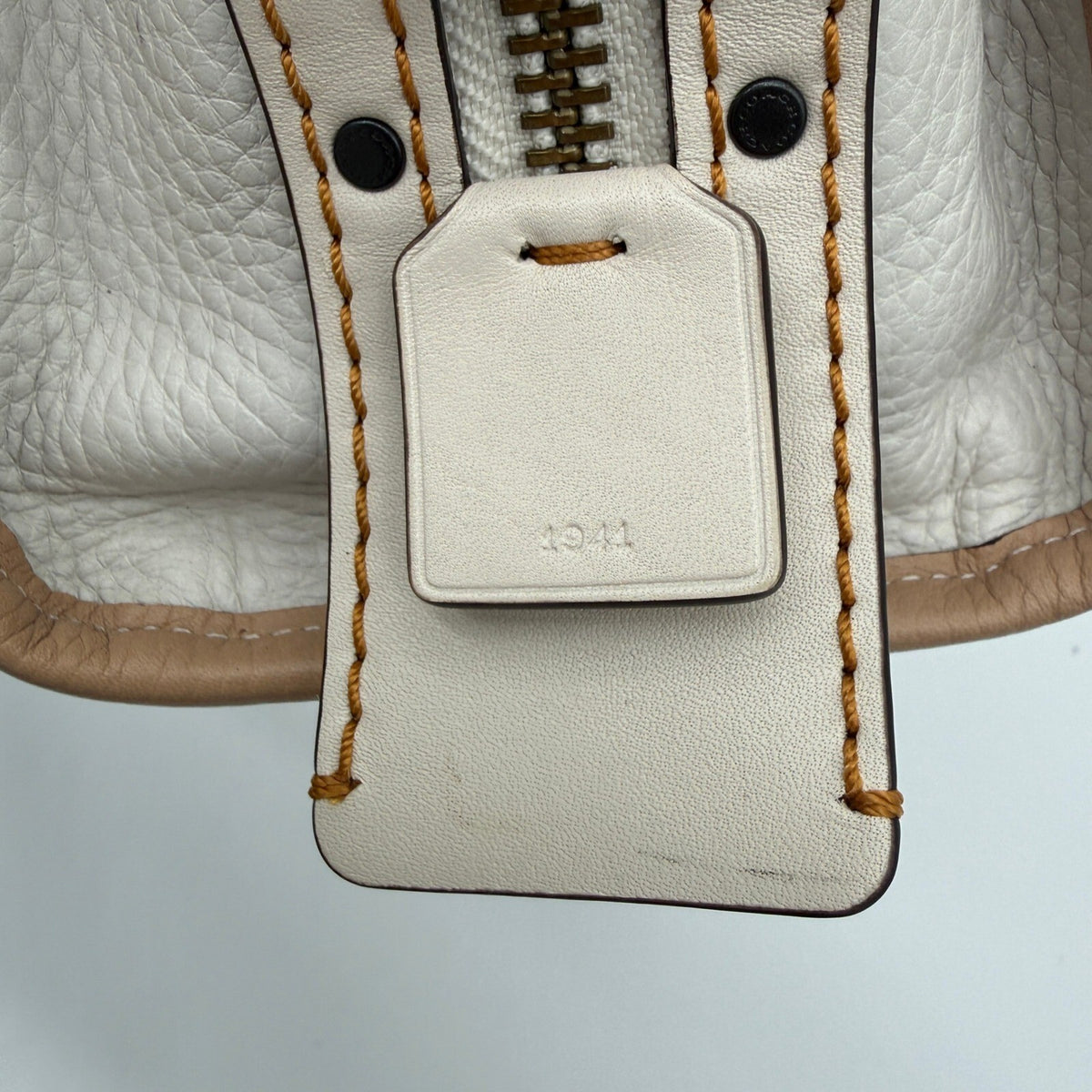 Coach Rogue 25 Beechwood Colorblock Pebbled Leather Satchel Bag 54536