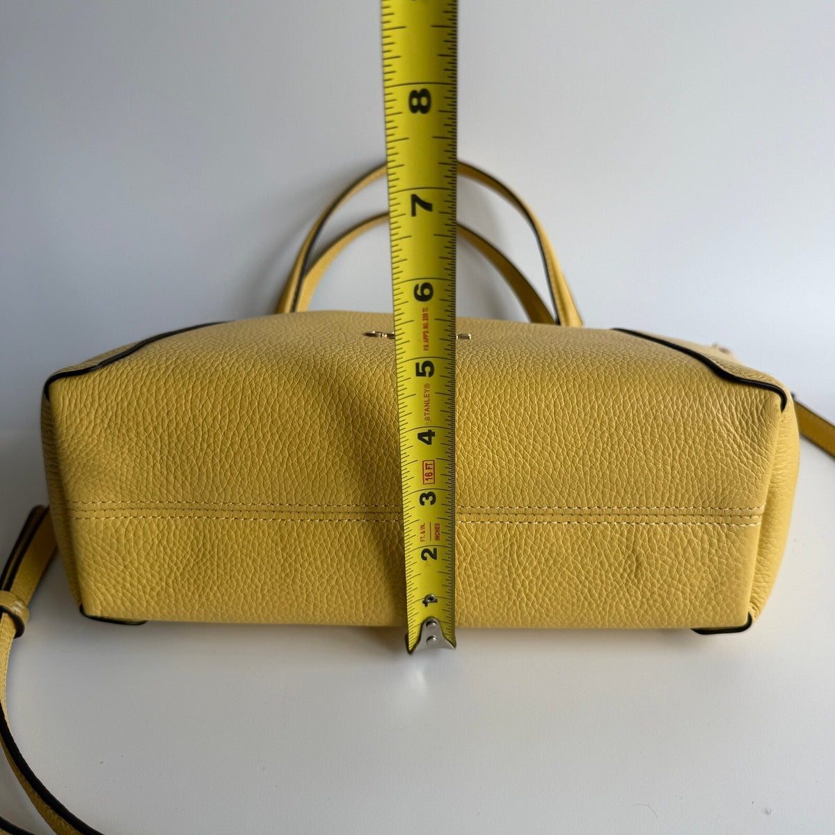 Coach Kacey Satchel Yellow Leather Crossbody Bag C6229