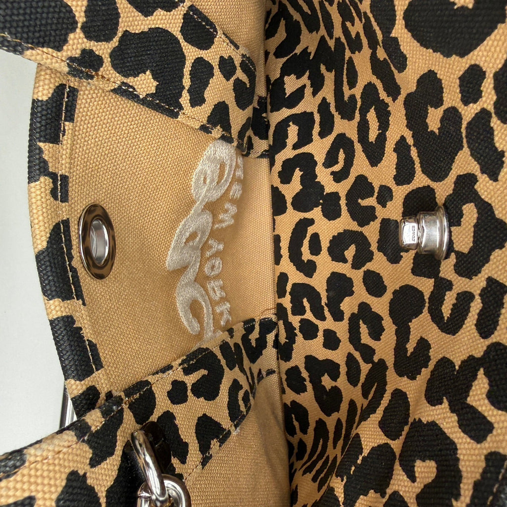 Coach Cargo Tote 26 Leopard Print Canvas Bag CP770 Crossbody Handbag